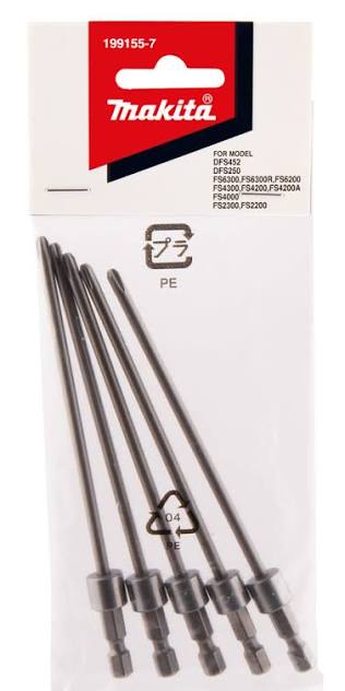 Makita Jib Screw Gun 5PC Bit Set