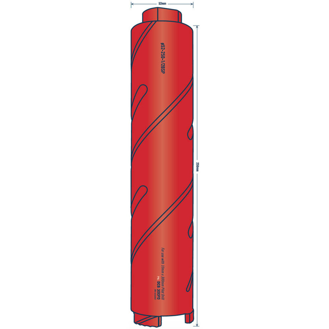Tusk Diamond Core Dry Bits 250mm