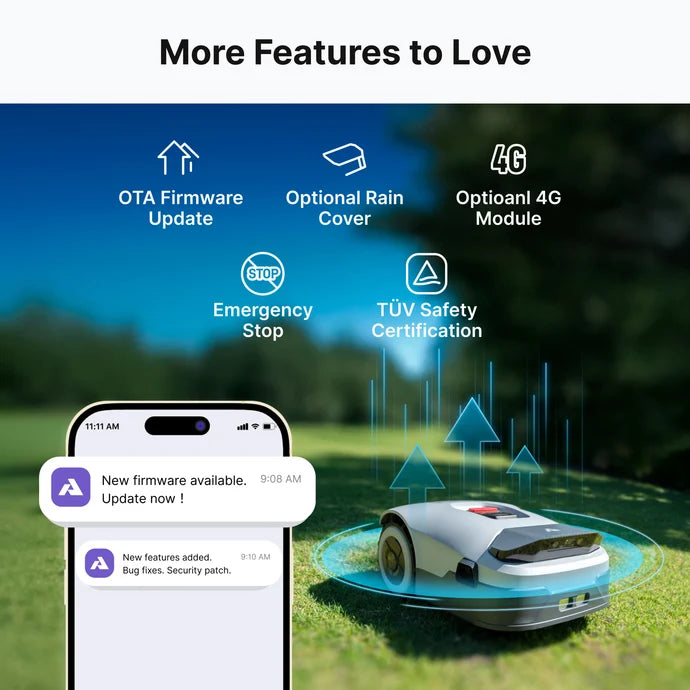 ANTHBOT Genie Series Robot Lawn Mower RTK AI Vision Wireless